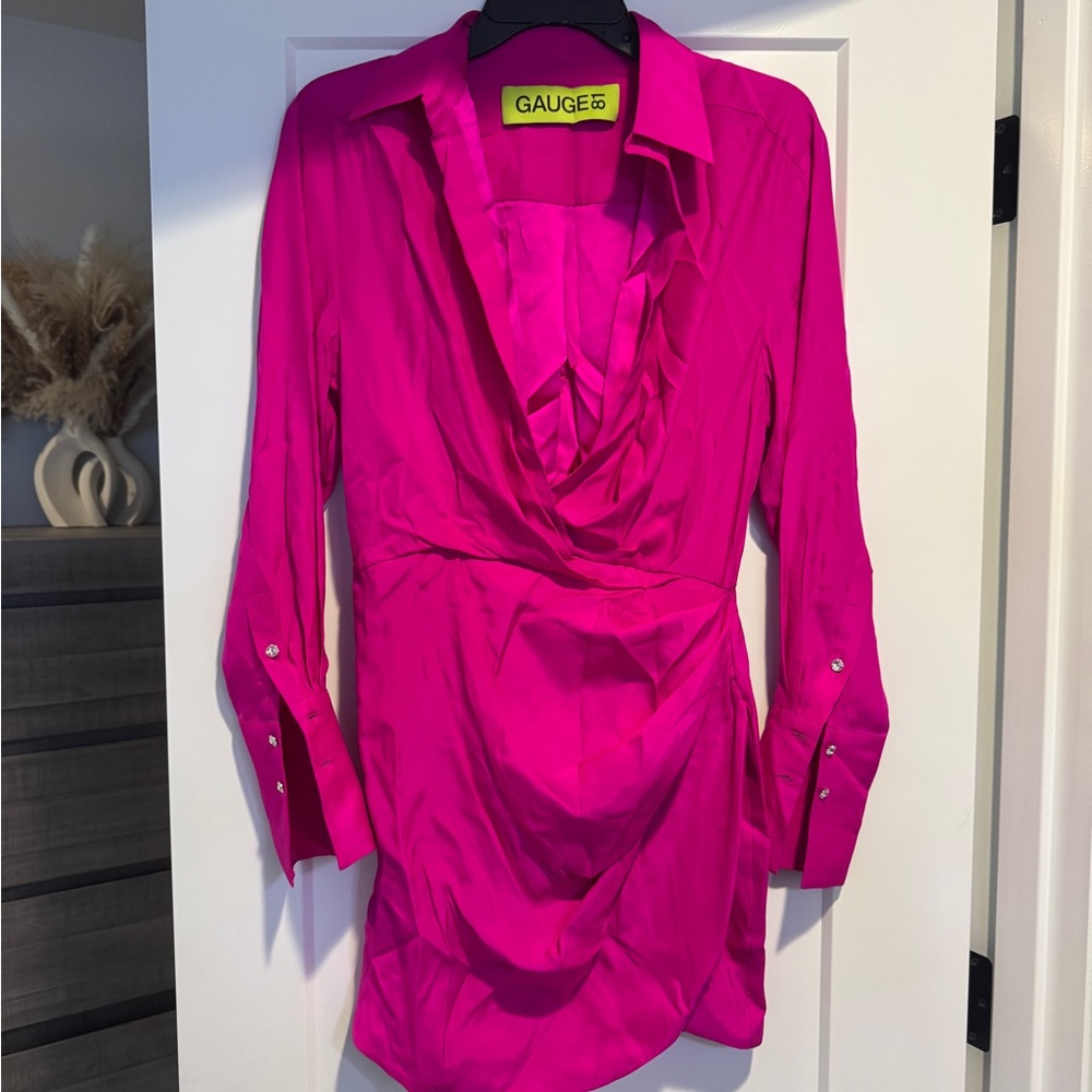 Gauge81 Fuchsia Drape Blouse